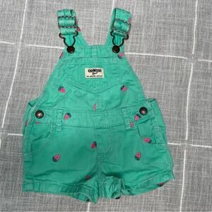 OshKosh‎ B'gosh Strawberry Overalls 6 Months Baby Girl